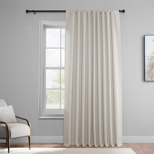 Polyester Extra Wide Room Darkening 100″W x 96″L (Pack of 1) Alabaster Beige