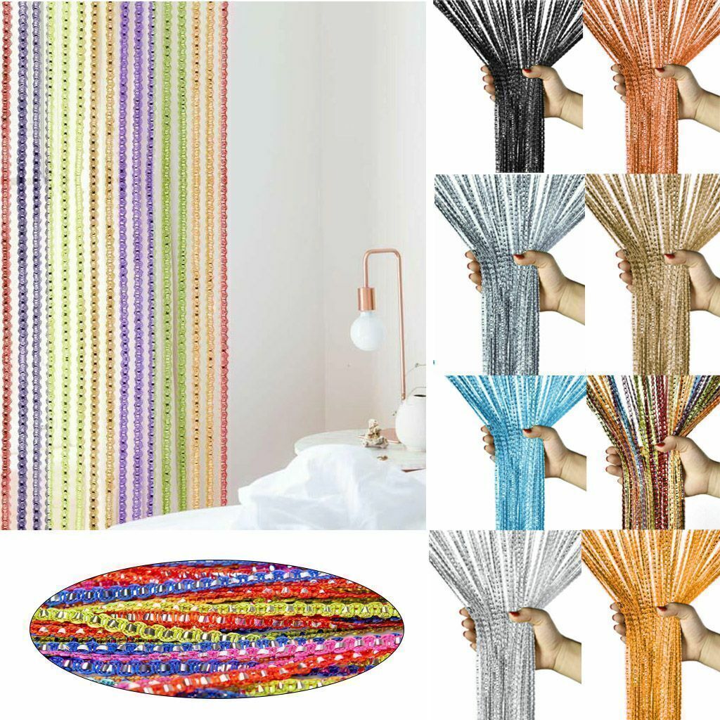 2025 Glitter String Door Curtain Room Divider Fringe Tassel Crystal Panel