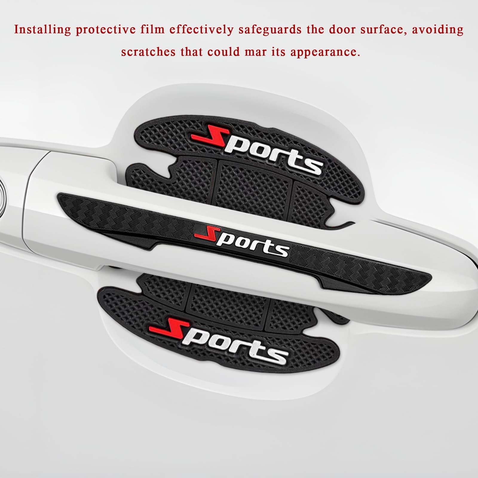 8 PCS Car Door Handle Protector, Waterproof Sports Auto Handle Protectors Bow…