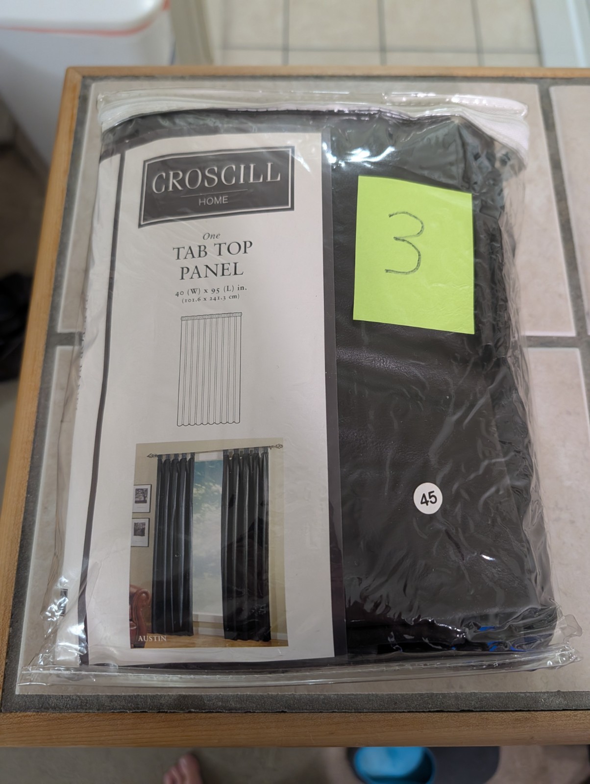 Croscill Home Tab Top Curtain Panel 40” X 95” Brown Cocoa Faux Leather FREE D SH