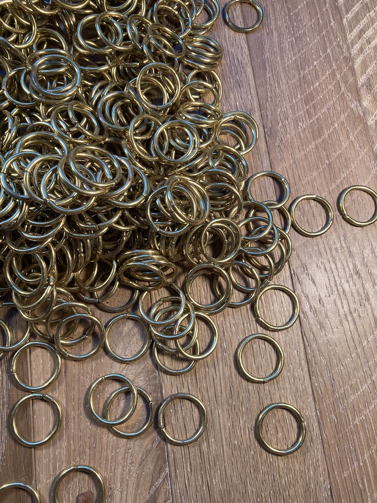 Vintage Solid Brass Curtain Rings 1.25″ Outer Diameter Drapery Hardware Lot
