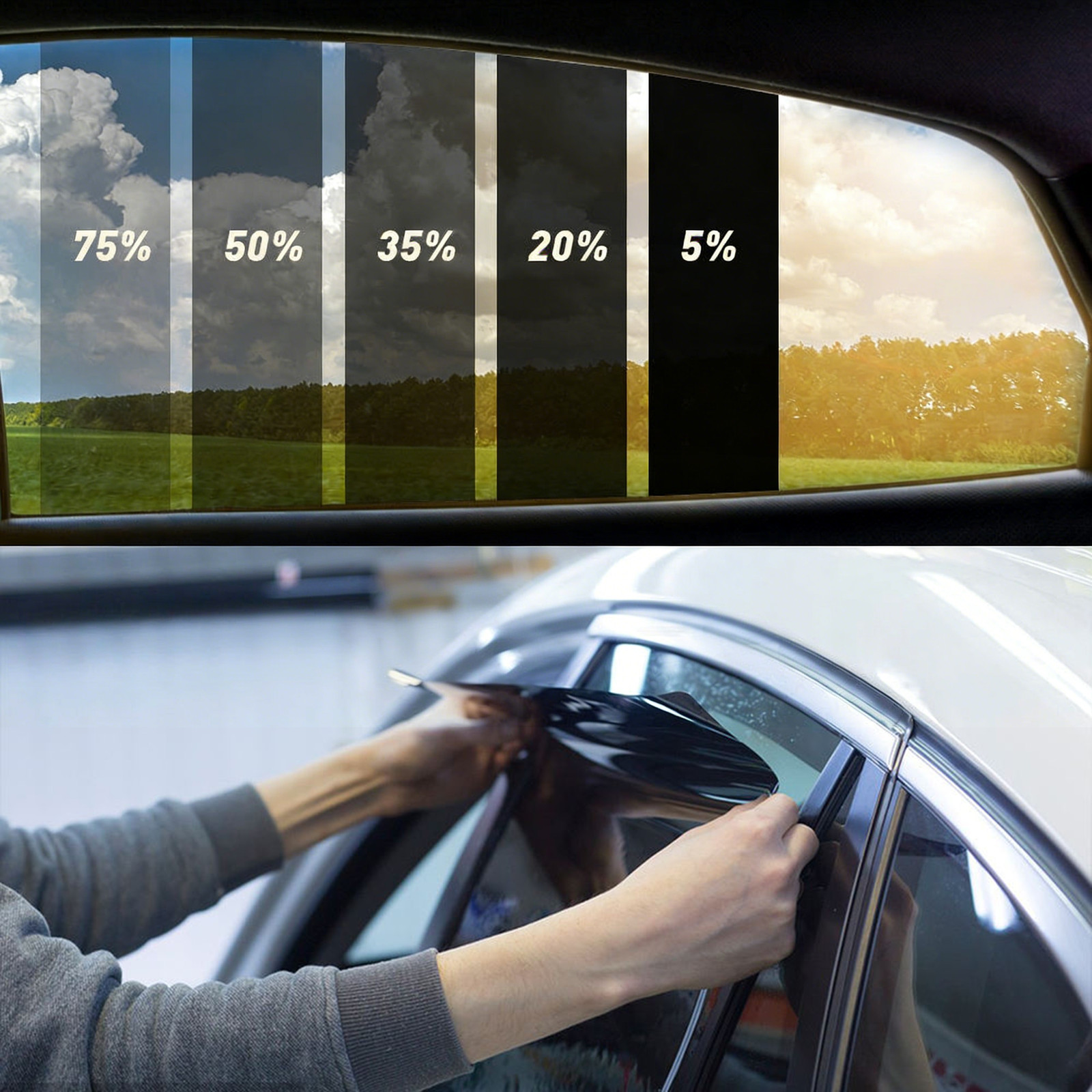 20″ x 10FT/20FT Car Window Tint Film Roll – 5-35% VLT for Car, Home & Office USA