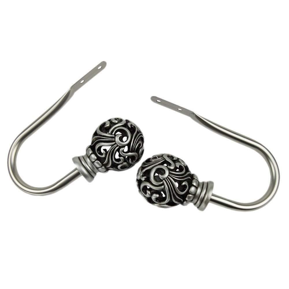 InStyleDesign Stella Curtain Holdback Pair – n/a Nickel Finish