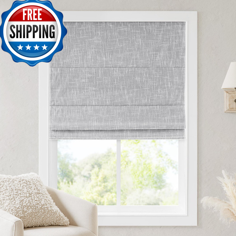 Madison Park Cordless Roman Shades Blackout Window Blind Privacy Window Shades