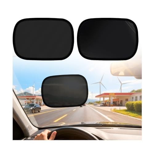 2PCS Mini Static Cling Car Window Shades,10×7.28 Car Shades for Side Windows
