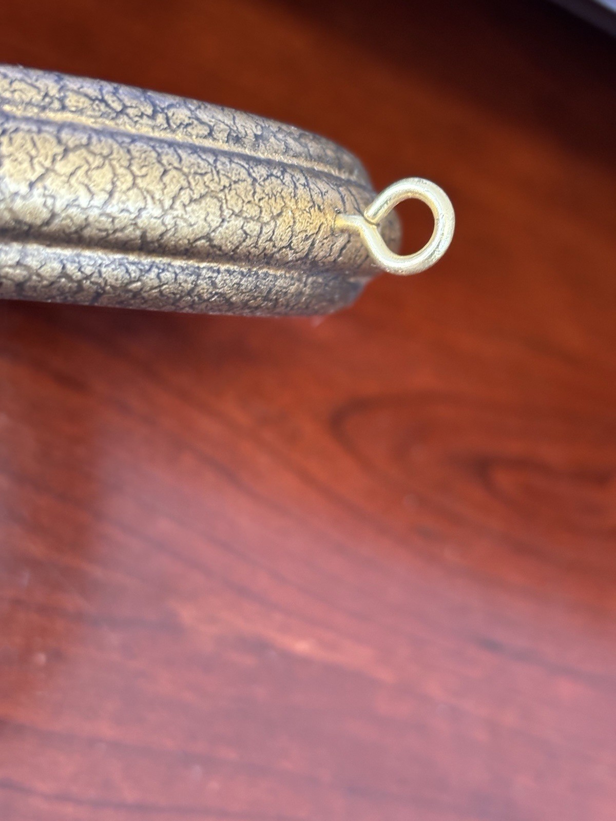 Lot of 27-Gold Curtain Drapery Rod Rings 5″ Diam Decorative-3-1/2″ Interior