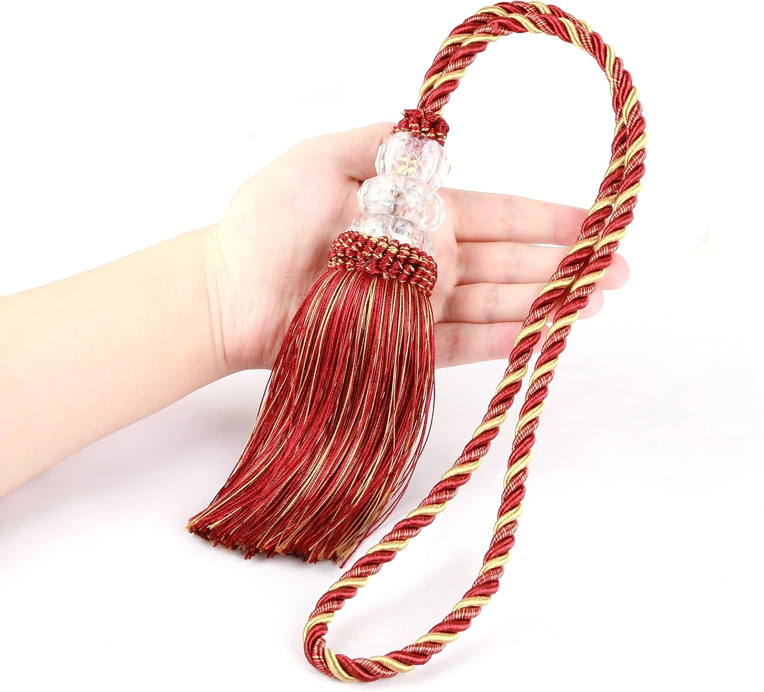 Curtain Tiebacks with Tassel, Outdoor Elegant Decorative Curtain Holdback,Modern