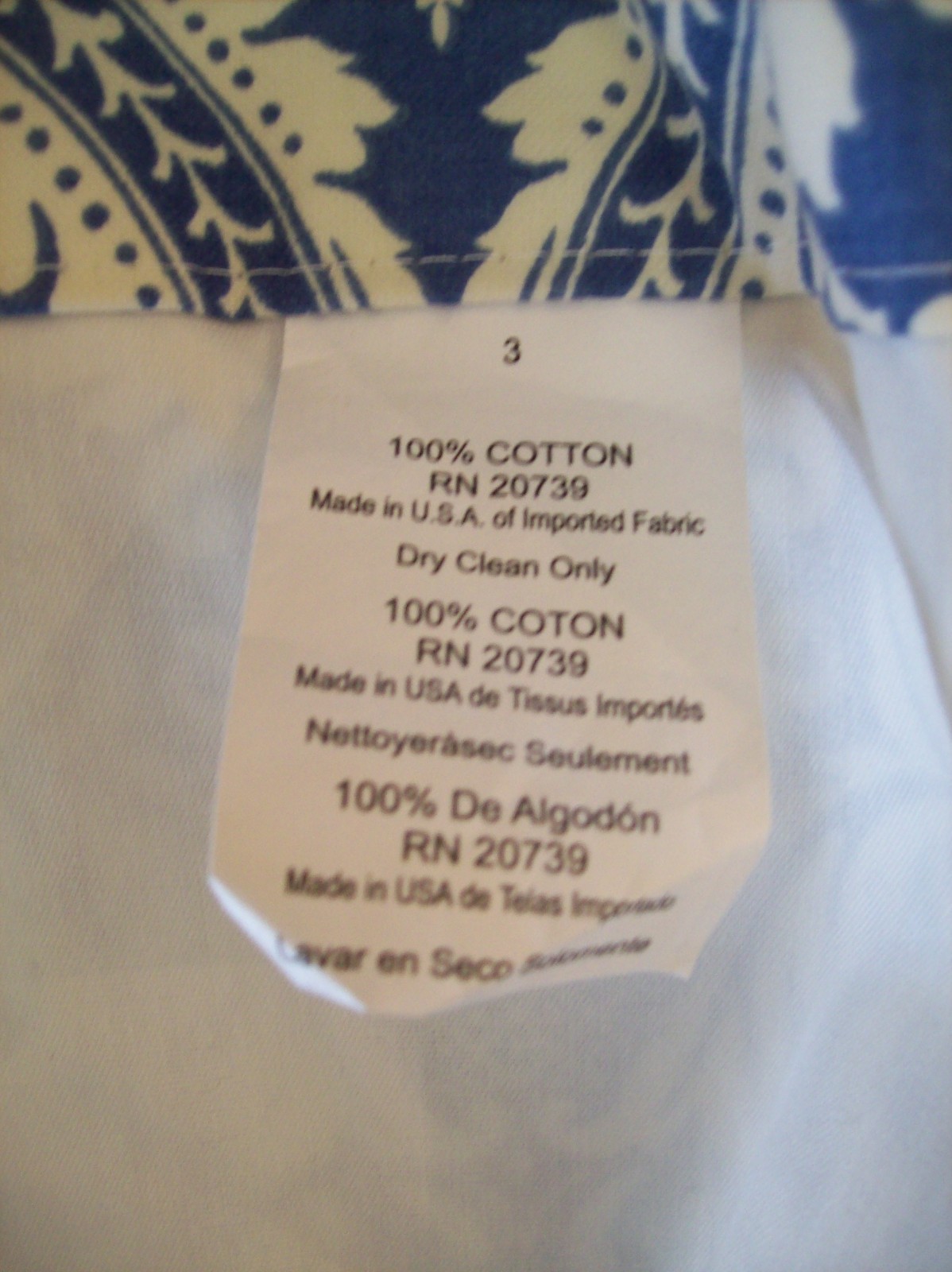 2 Waverly Donnington Cornflower Blue White Damask Tie-Up Shades–52″ x 32″