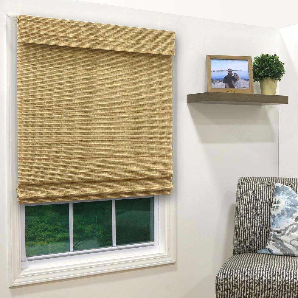 ASSORTED SIZED HDC Natural Cordless Light-Filtering UV Protection Bamboo Shades