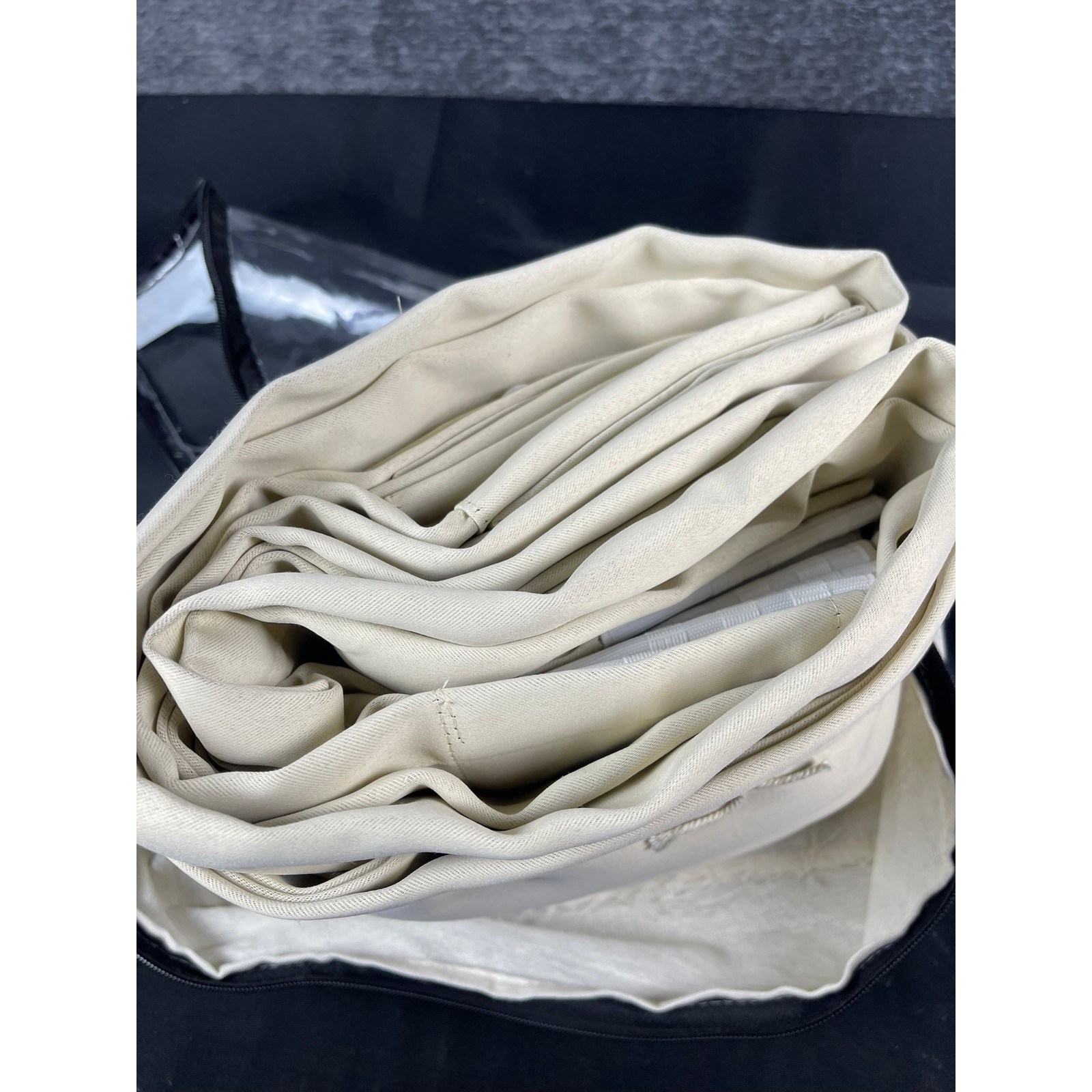HOUSETHAT Beige Curtain Panel 52×63 100% Polyester Minimalist Window Treatment