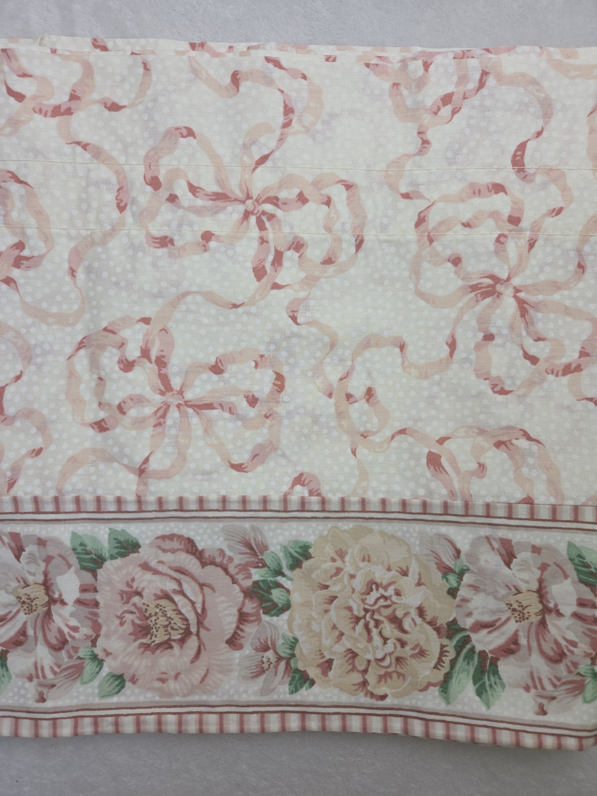 Vintage 80 90s Cottagecore Grandmillennial Floral Valances Dots Romantic Set