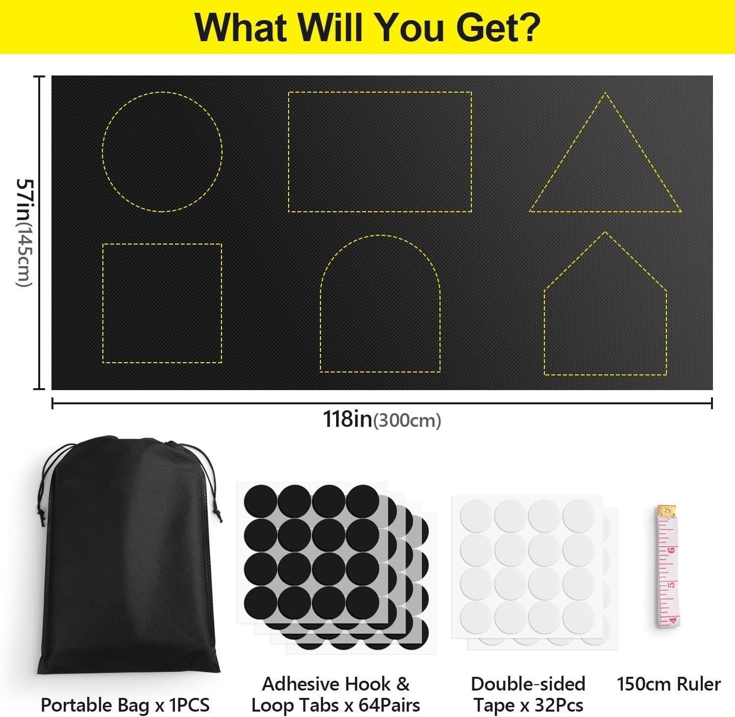 Customizable Portable Blackout Window Cover, 2-Pack – Total Darkness Anywhere