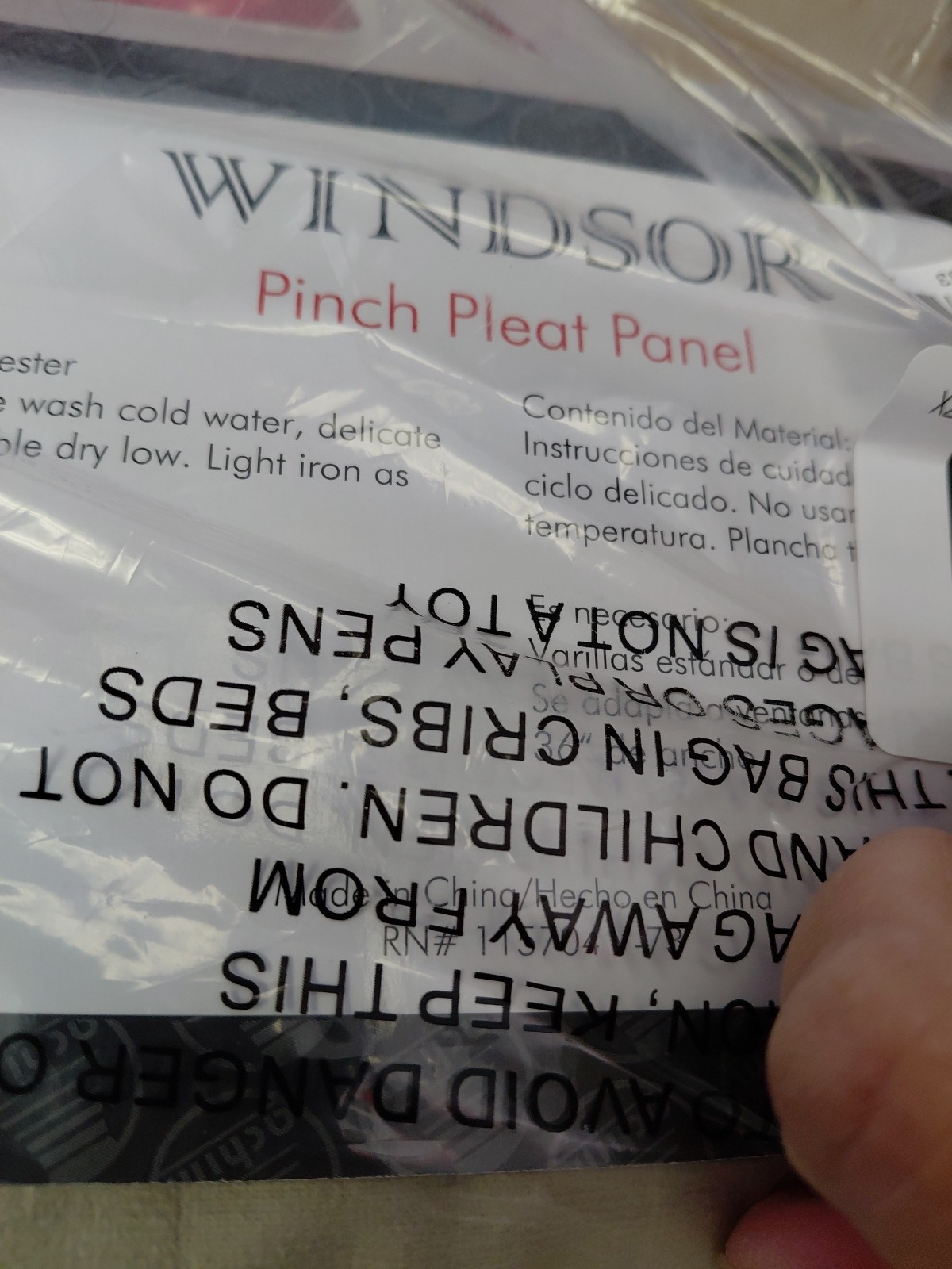 Windsor Pinch Pleat Back Tab Panel Curtain Light-Filtering 34in x 84in Camel