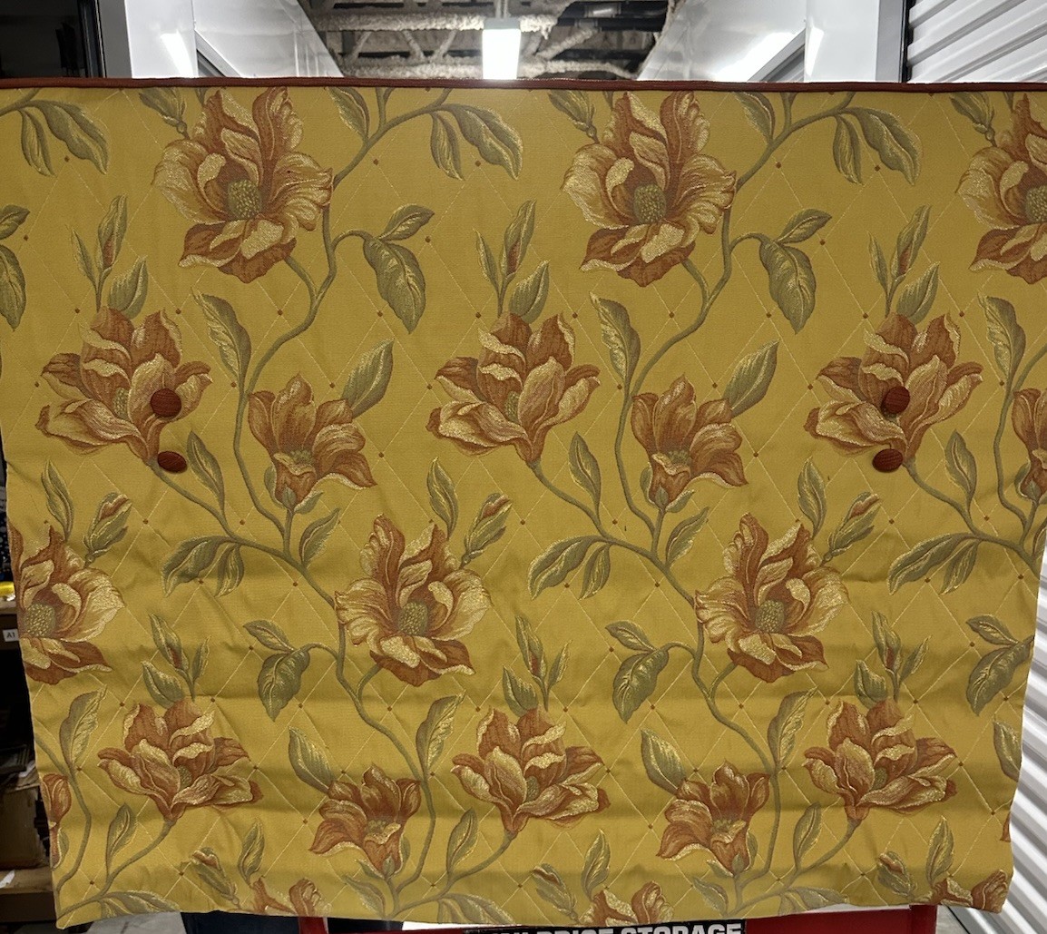 2 Custom Window Treatment Valance Cornices Gold Green Rust