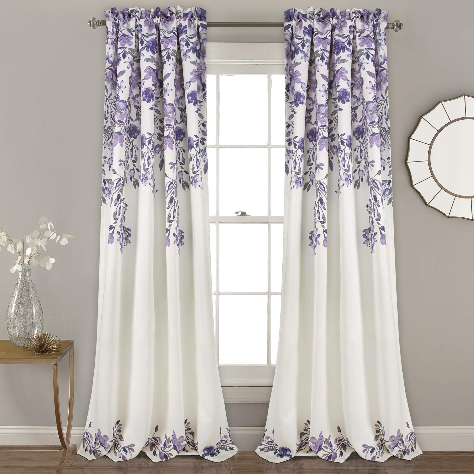 Lush Decor Lush – Window Panel Set – Print Beautiful
