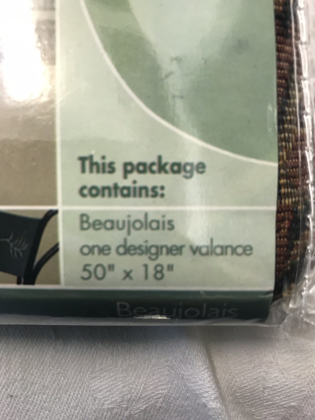 DESIGNVIEW Valance One 50”x18” Brand New In Package. #15