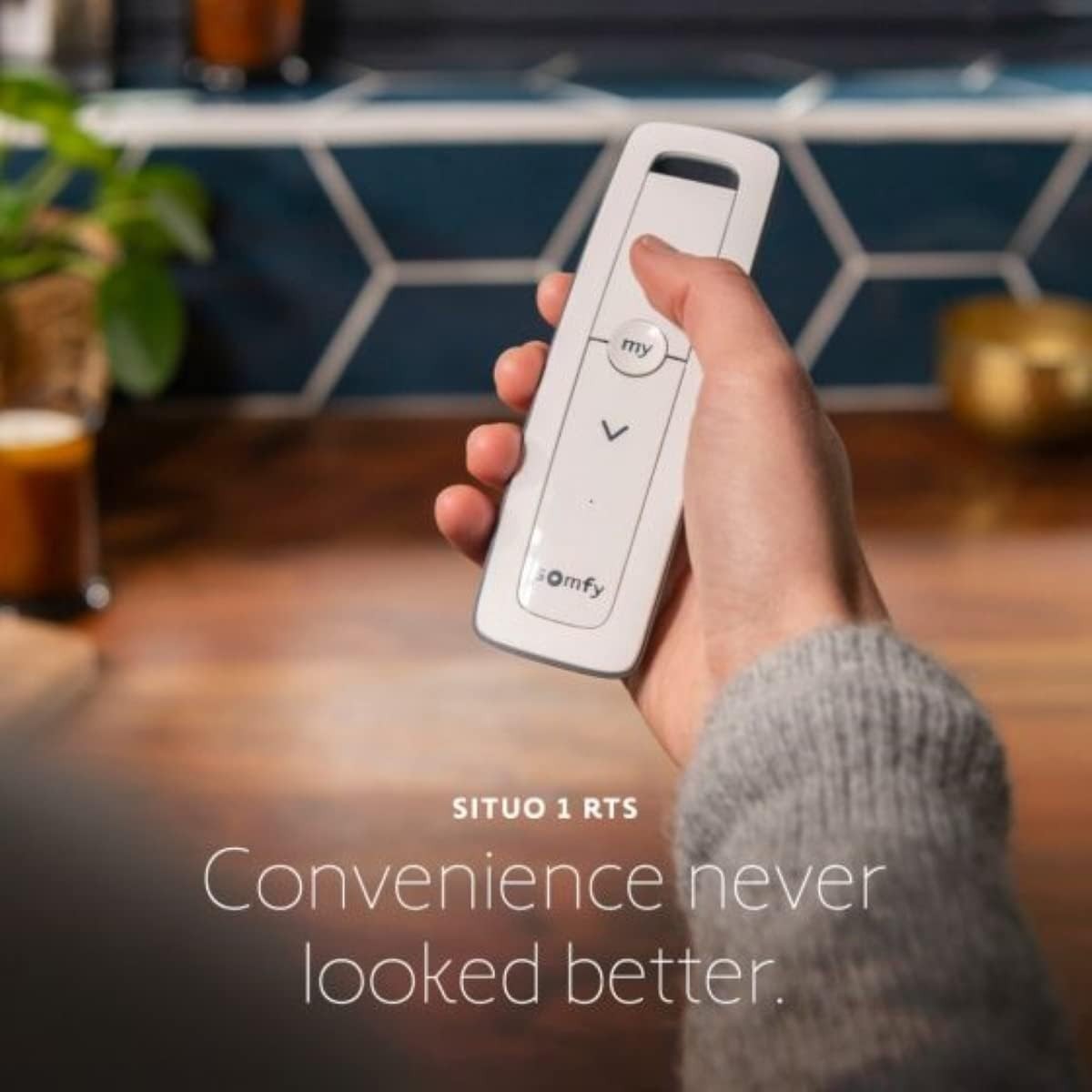 Somfy Situo® 1 RTS Transmitter II-1 Channel Remote, in WHITE #1870571-OPEN BOX