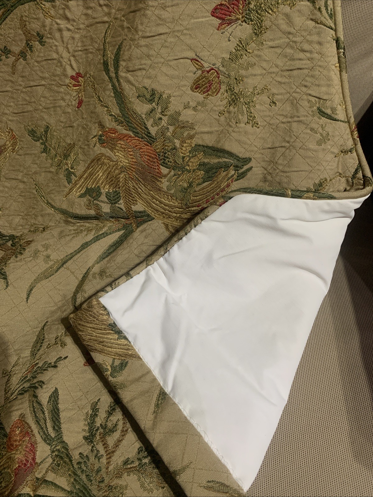 Valances Green Red Gold 4 PCs Used