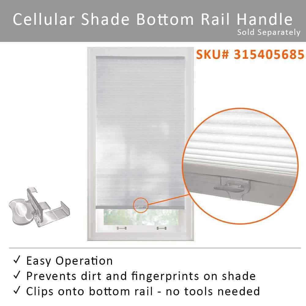 Home Decorators Snow Drift 35 in. W x 48 in. L Cordless Light Filtering Shades