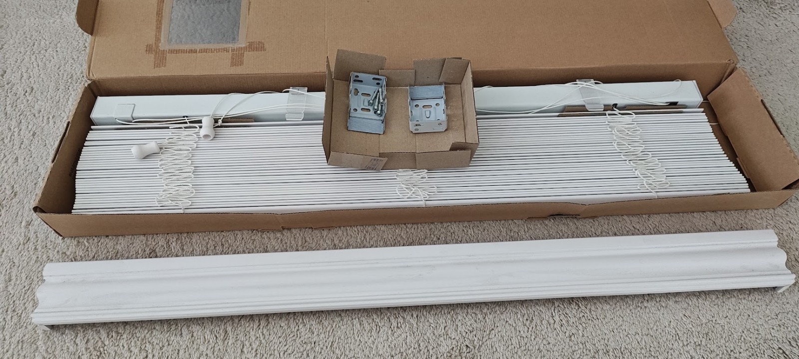 GRABER corded window blind, 35” x 64”