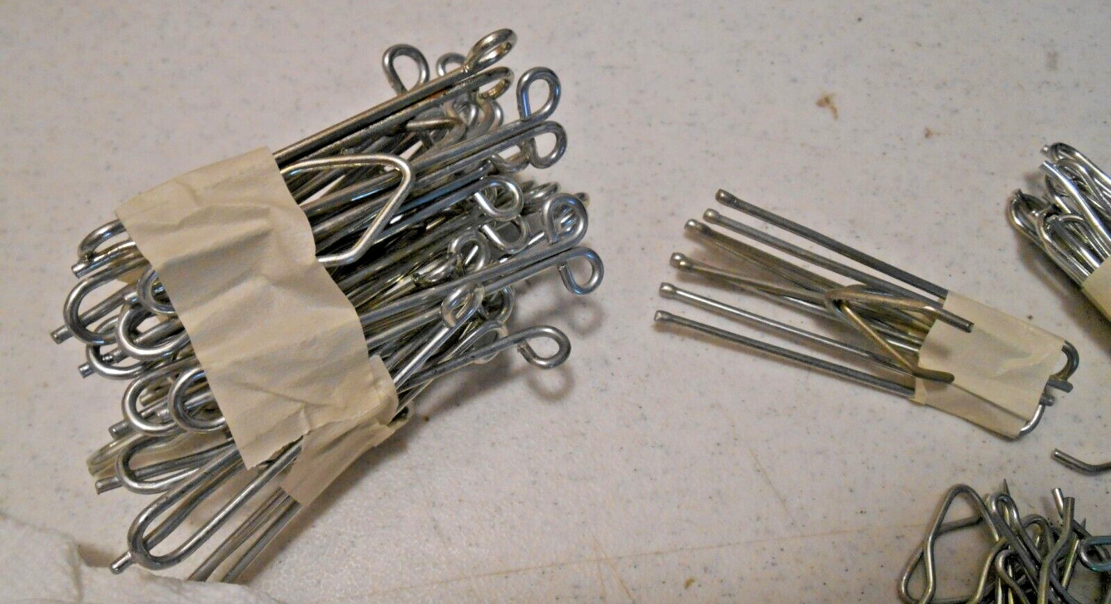 LARGE MIXED LOT (Almost 1-1/2 Pounds) USED STEEL DRAPERY CURTAIN ROD HOOKS