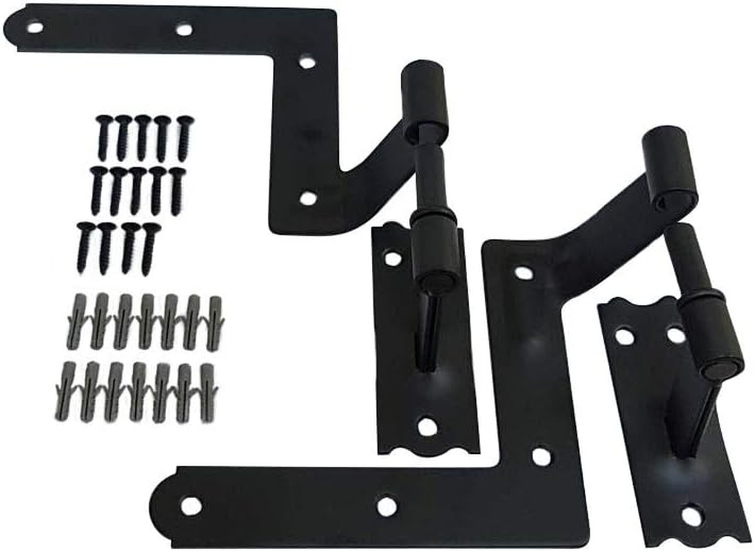 Matte Black Shutter Hinges for Wood & Brick – 16 Pack, Taiwan Made