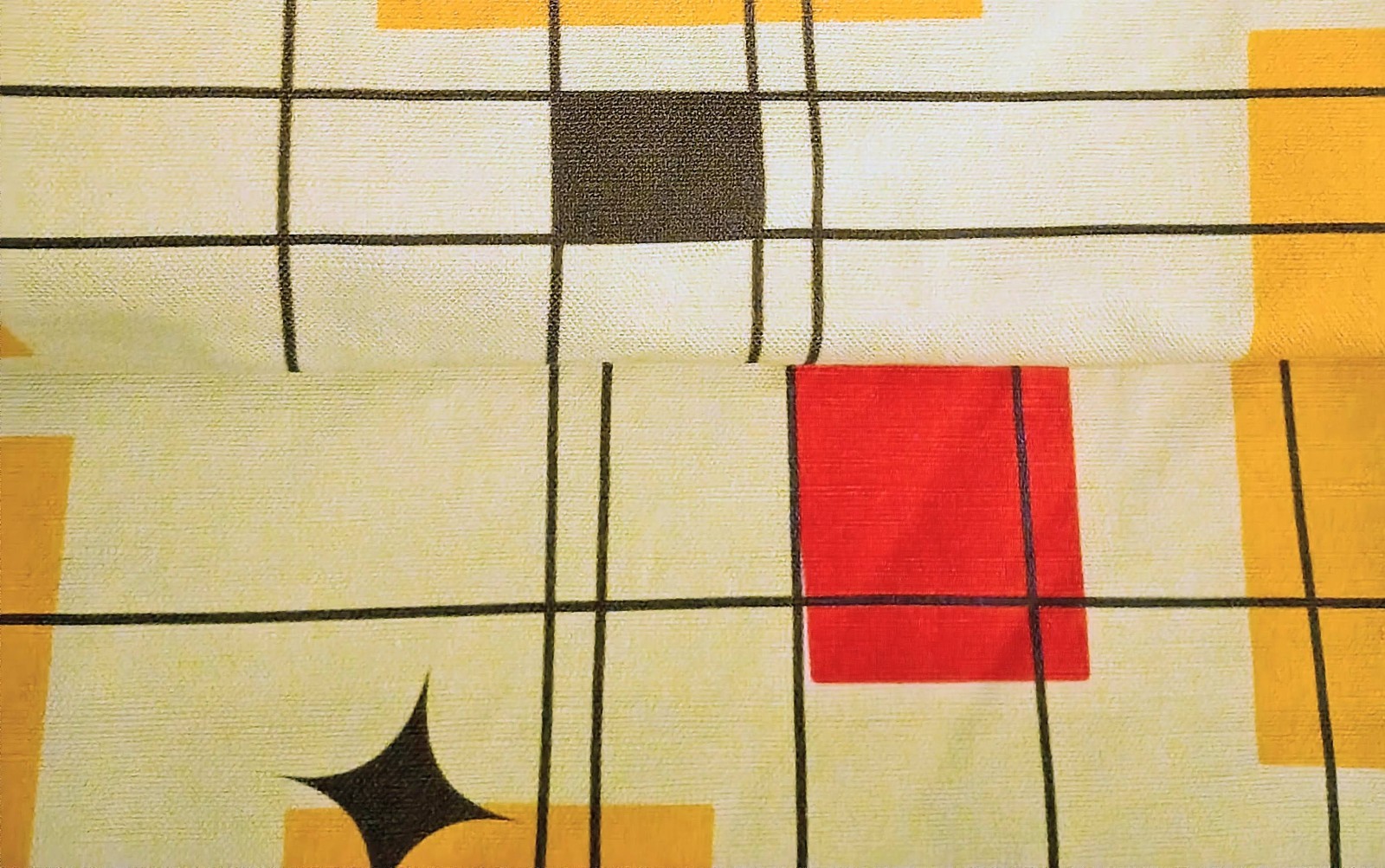 Spoonflower Two Panel Linen/Cotton Geometric Curtains 50″ x 84″