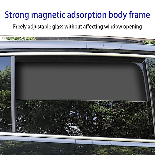 2PCS Car Window Shades – 100% Sliver Black – Back Seat – Privacy