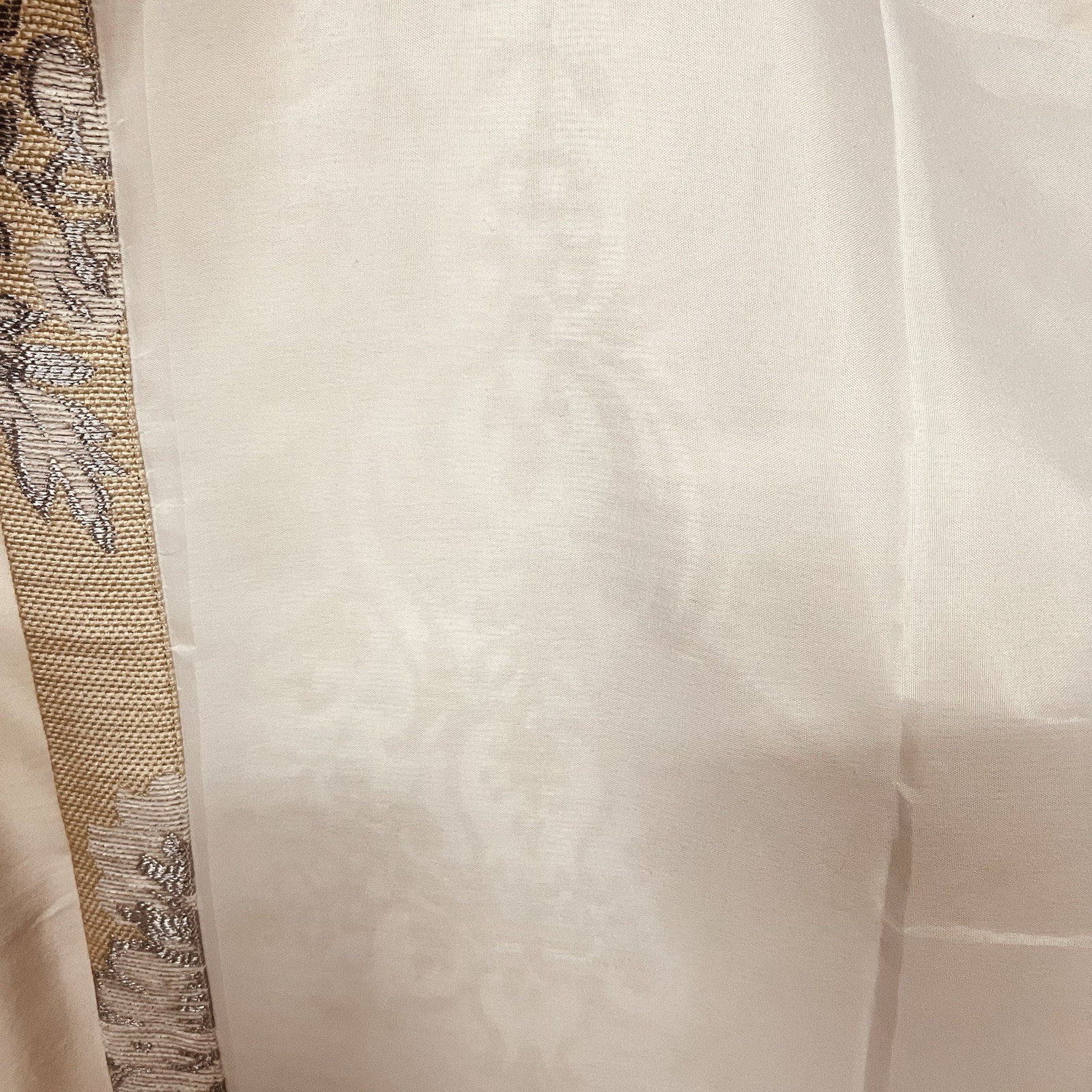 Croscill Jacquard Damask Curtains 42×88 Lined Rod Pocket Neutral Classic