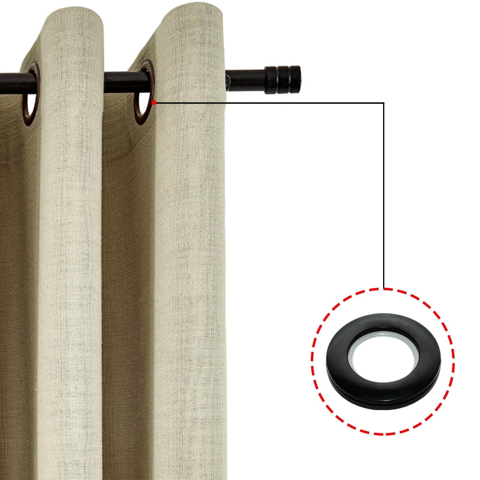 20 Pcs Plastic Curtain Grommets, ABS Curtain Eyelet Rings, Round Rings, Inner…