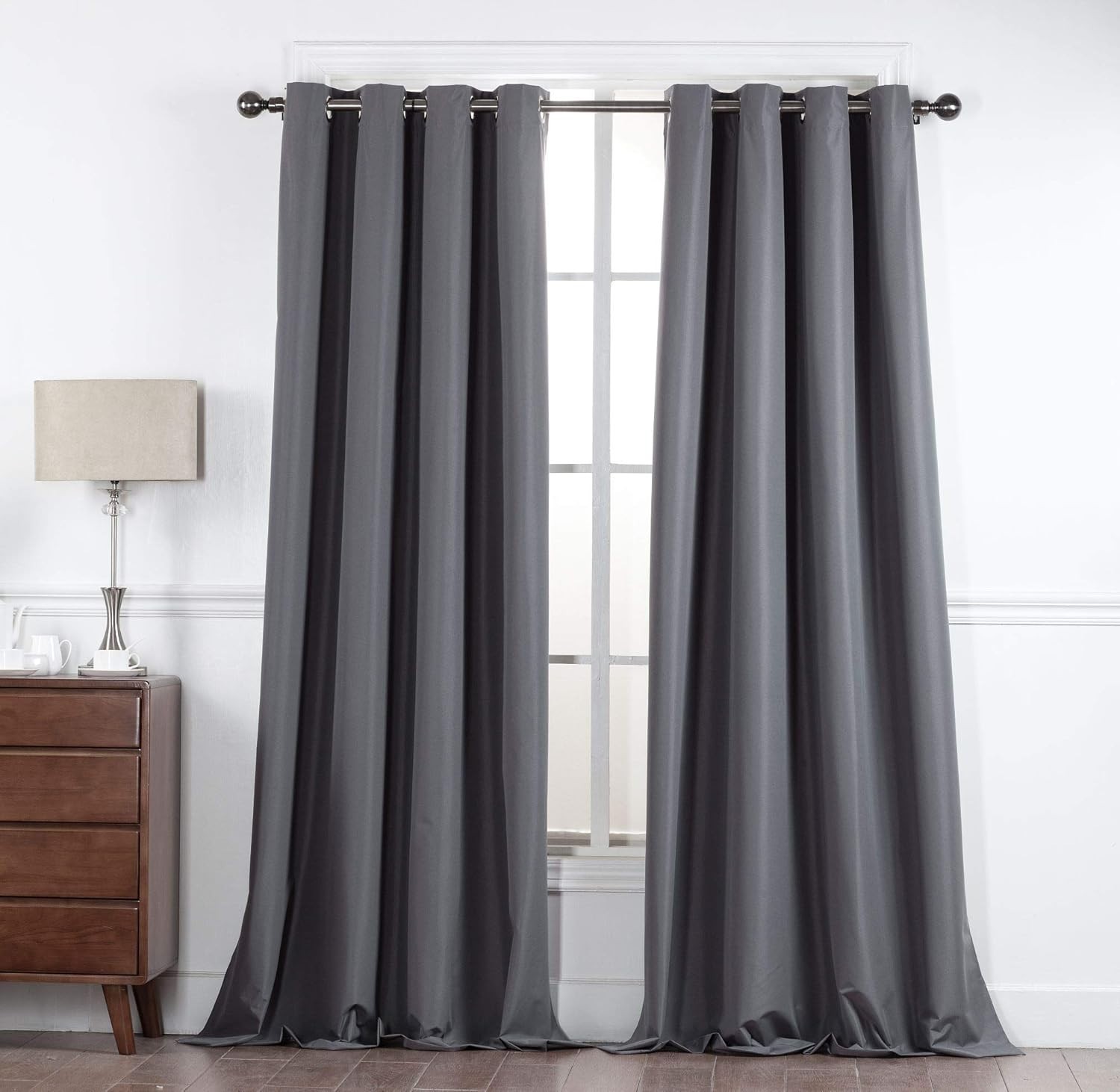 100% Blackout YHSF Grommet Window Curtain Set 52″ W x 84″ L Pack of 2 Panels