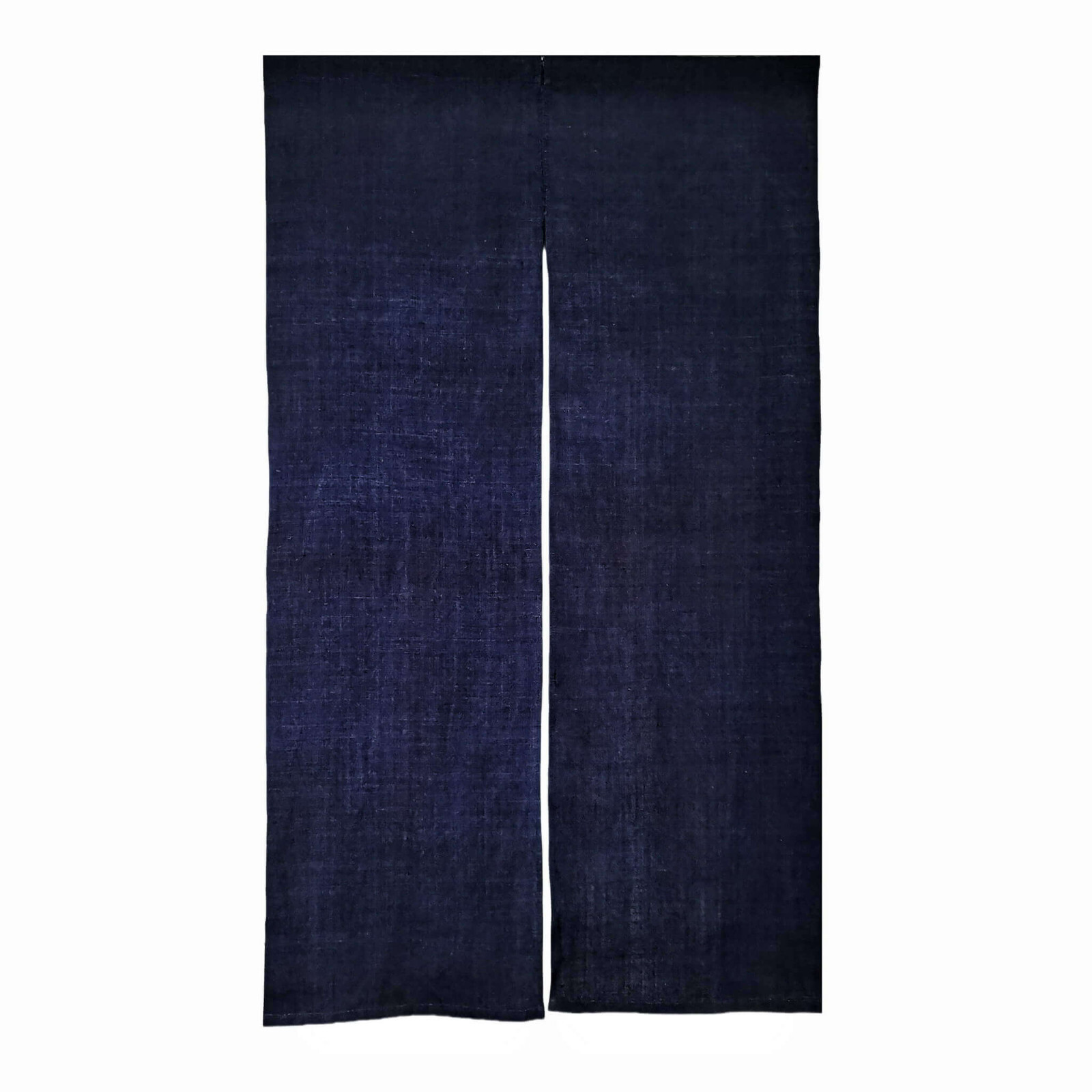 Plain Indigo Japanese Shibori Tie-Dye Hemp Ramie (あさ Asa) Noren Doorway Curtain