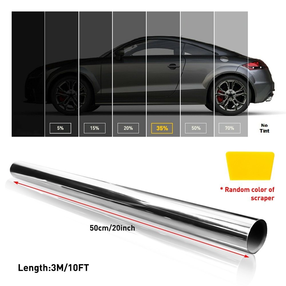 One Way Mirror Window Film Heat UV Reflective Privacy Tint Foil for Home Office