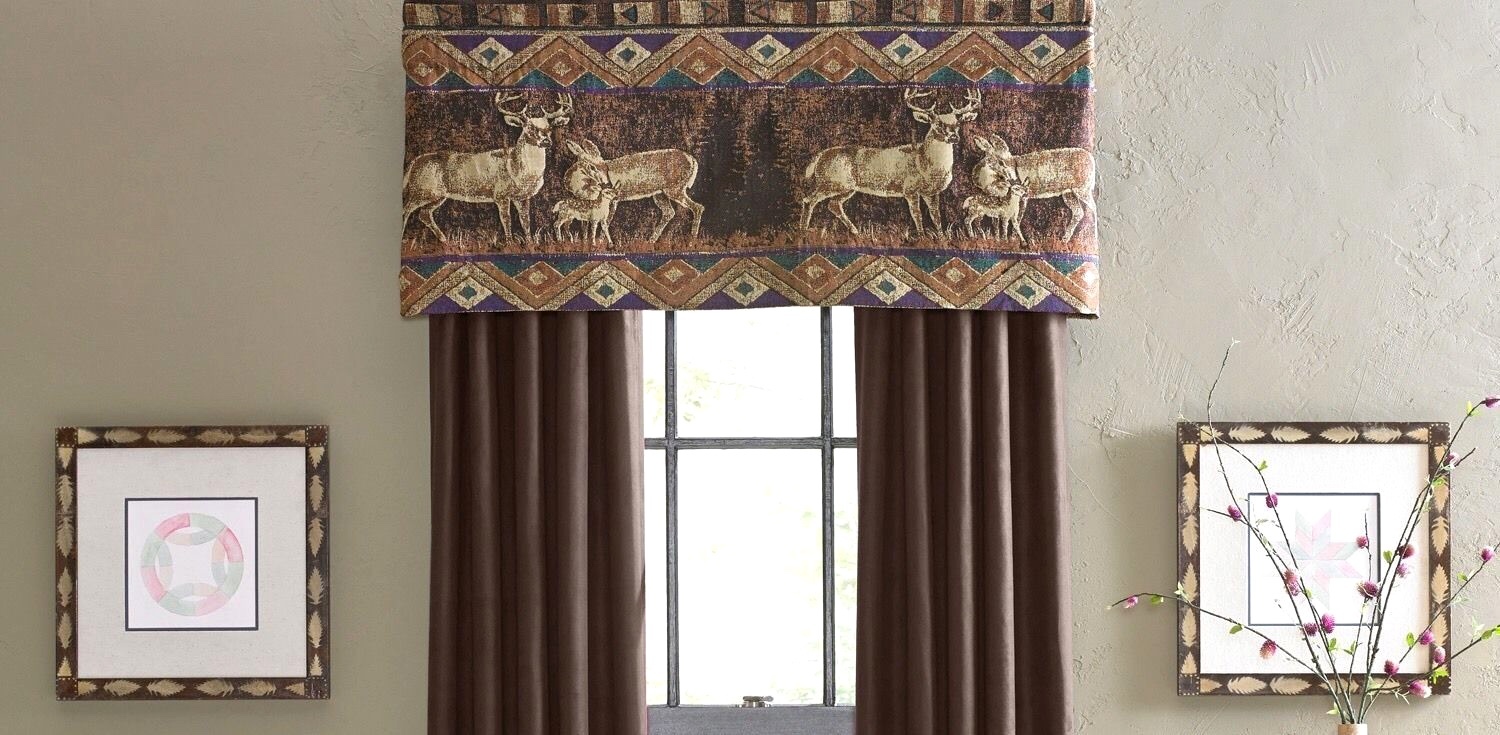 Croscill CHIPPEWA One Unlined Tailored Valance 54″ Width x 22″ Length