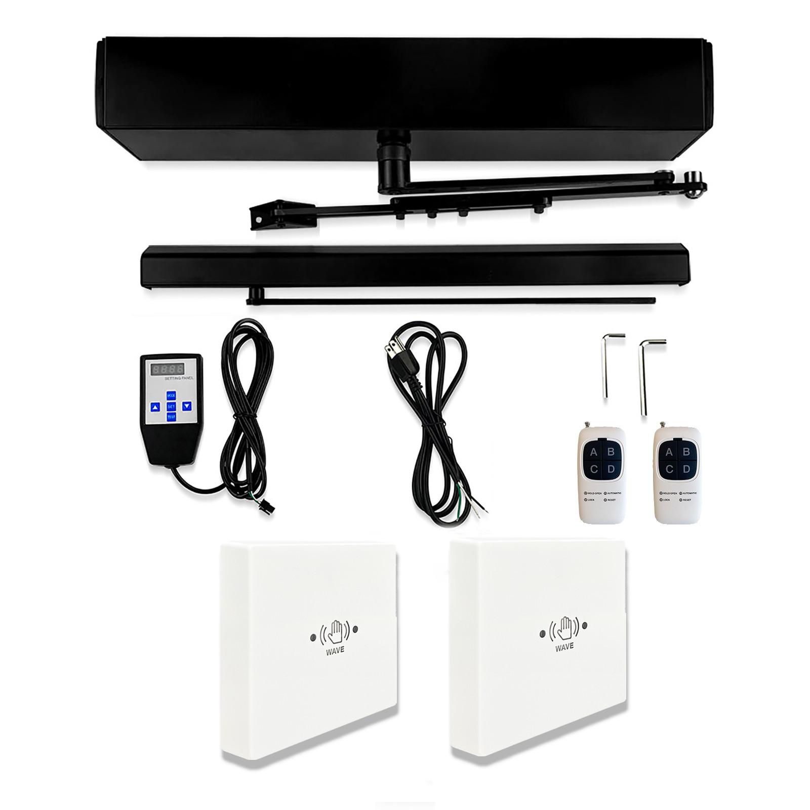 Olide 120B Automatic Swing Door Opener with Wire Large Non-touch Switch
