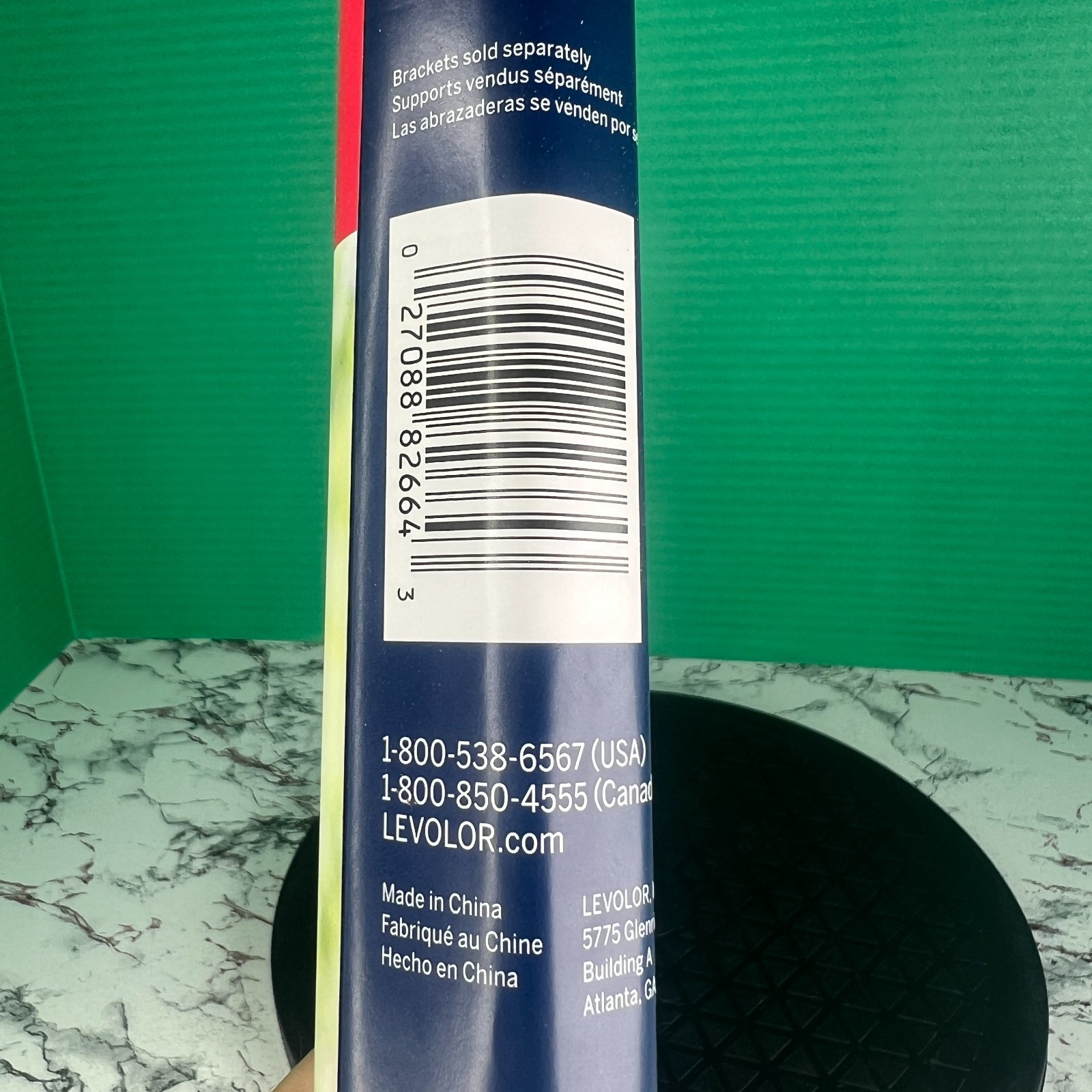 Levolor Trim+Go White Room Darkening Vinyl Roller Shade 37 x 78 New