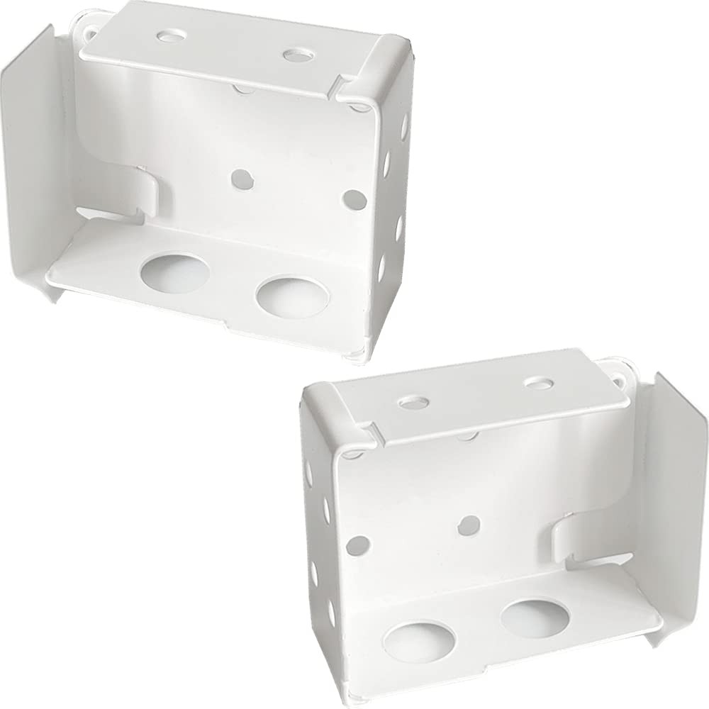 2-Pack Box Mounting Brackets for Low Profile Horizontal Blinds 1-3/4 x 2-1/2