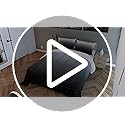 Grey Black Ombre Comforter Set Queen Gray White Gradient Queen, Multi 50