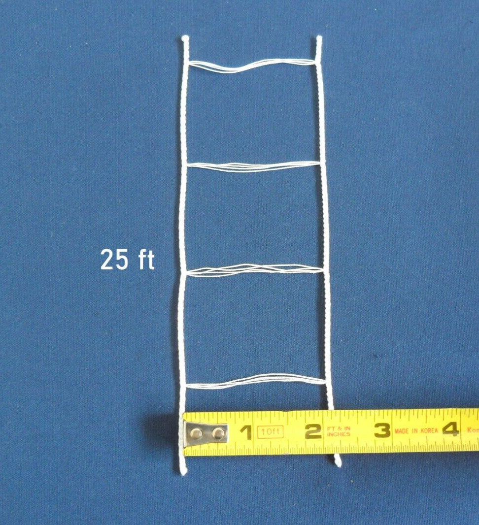 25 Feet White Ladder String Tape For 2 Inch Wood Faux Vinyl Aluminum Blinds