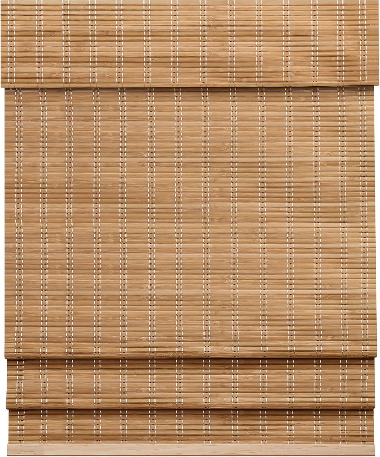 LazBlinds Cordless Bamboo Roman Shades, Light Filtering Window Treatment