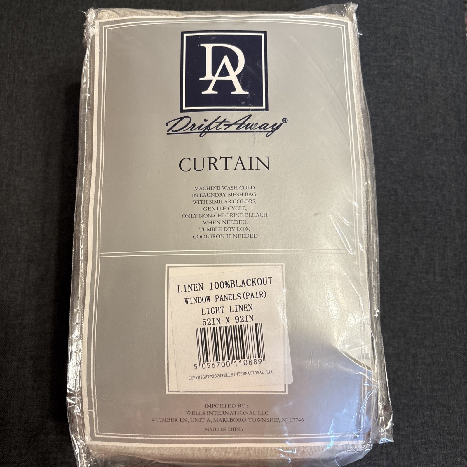 2 DriftAway Curtains 52″ X 96″ Polyester Curtains Panels FARMHOUSE Light Linen