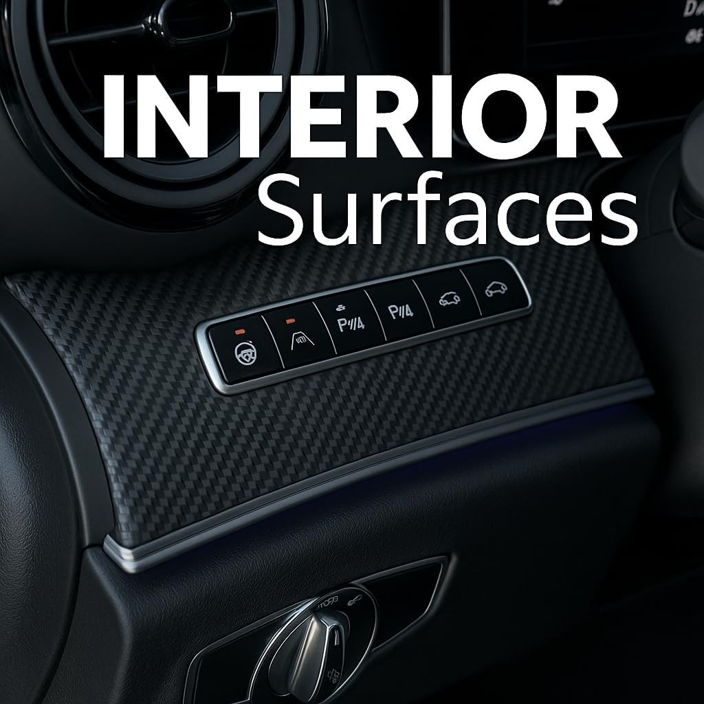 Rockrose 3D Matte 3D Black Carbon Fiber Vinyl Wrap, Anti-Wrinkle, Air Release Au