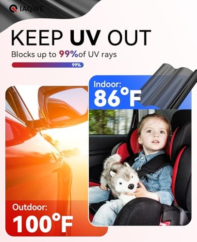Ceramic Car Window Tint with 15% Percent VLT 24″ in x 100FT * 24IN 15% Vlt