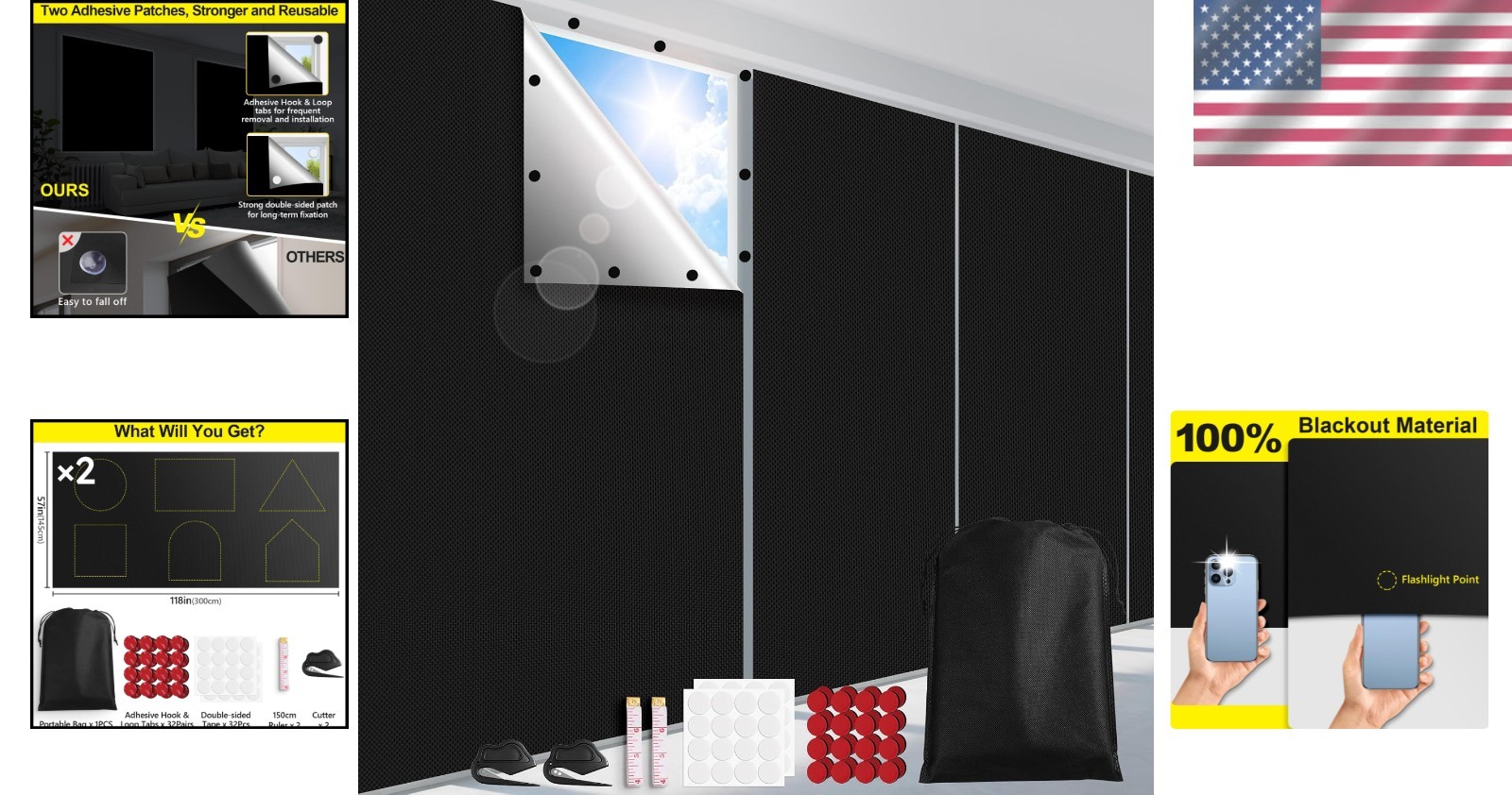 Portable Blackout Solution – Thermal Insulated Curtains