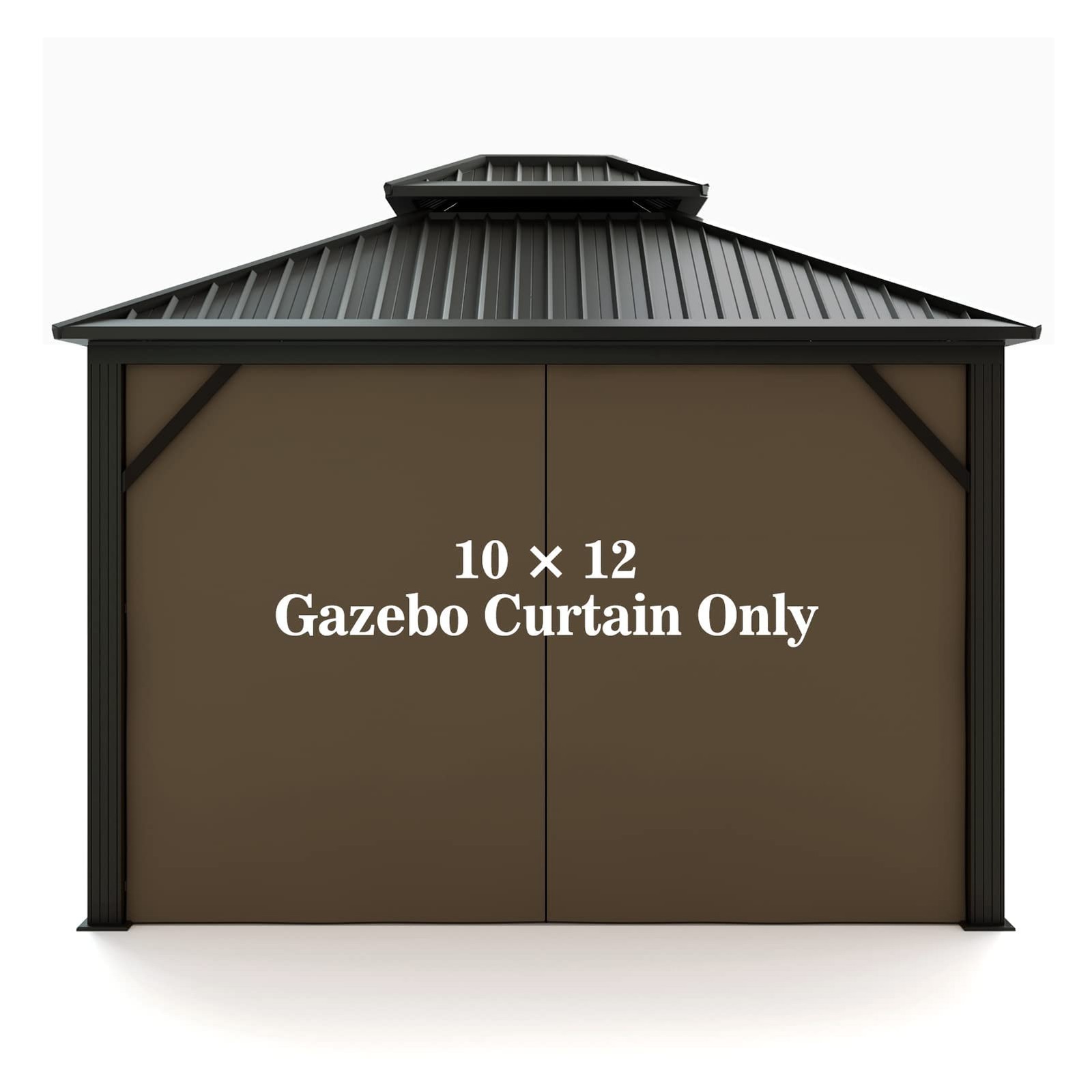 Gazebo Universal Replacement Privacy Curtain – Hugline 10′ x 12’Gazebo Side Wall