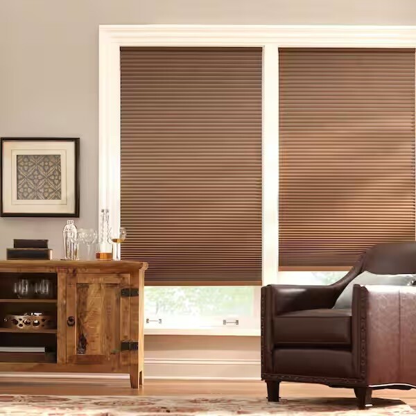 HDC Cordless Blackout Cellular 23″ W x 72″ L Shade in Mocha, NEW
