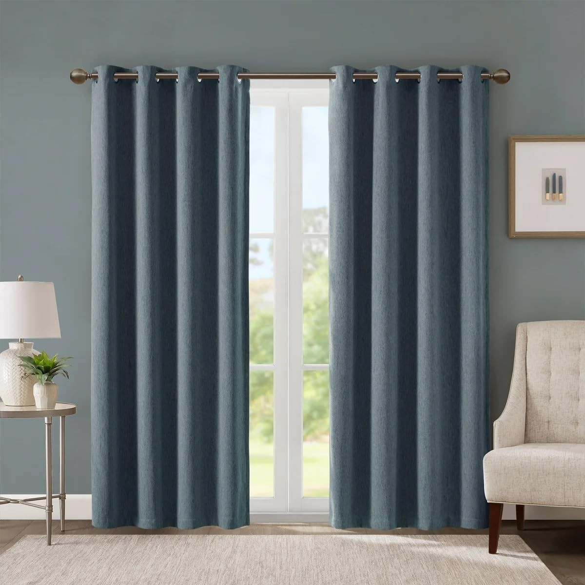 SunSmart Total Blackout Curtain by Tressa – each order: (2) 52×84 in = 104×86 in
