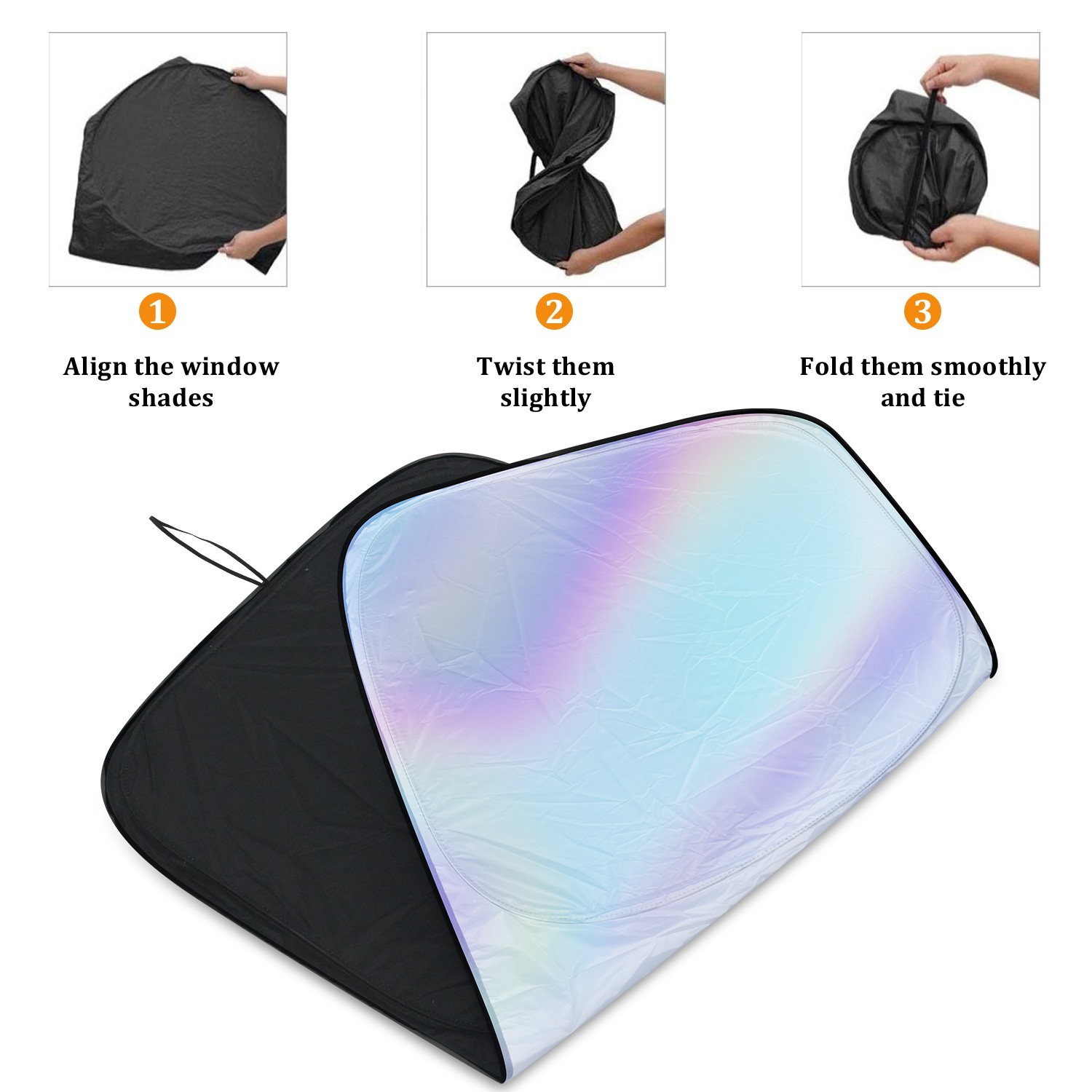 Universal Foldable Car Windshield Sun Shade | Heat Shield&UV Blocker | Most Cars