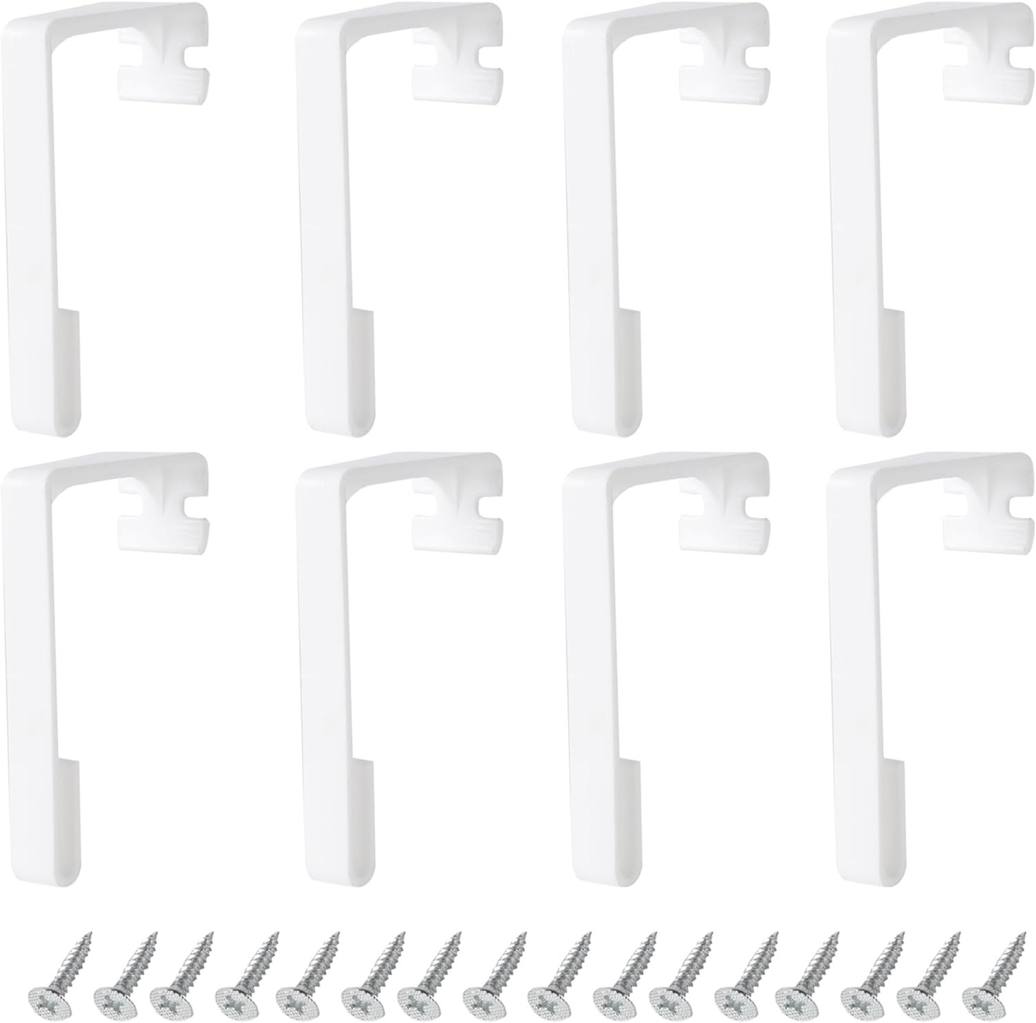 8pack White Rv Curtains Holder For Camper Windows Side Curtain Hold Down Plastic