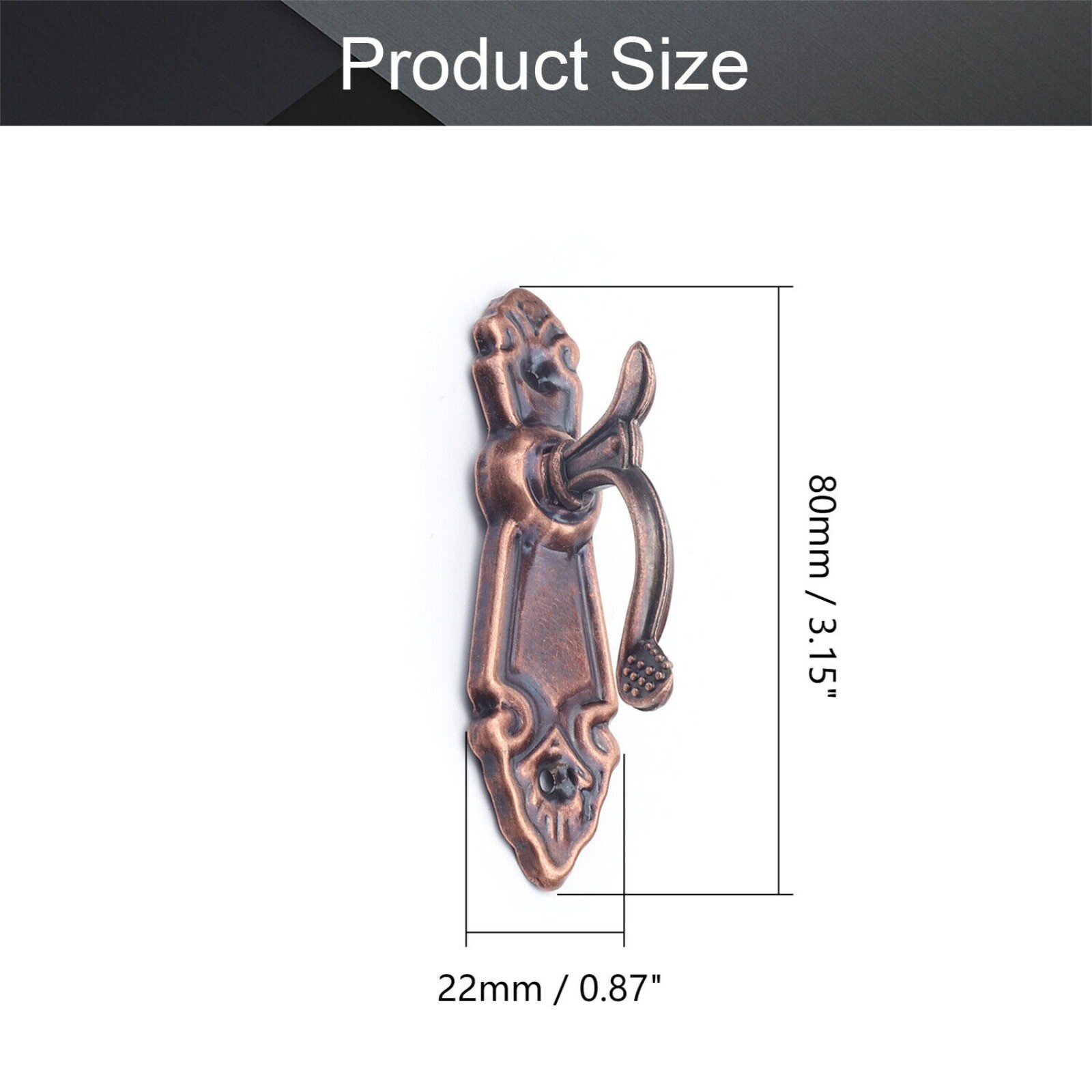 2-6Pair 80x22mm Curtain Hook with Screw, for Mini Wall Mount Hooks Mount Curtain